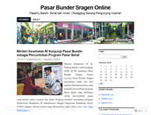 Tablet Screenshot of pasarbundersragen.wordpress.com