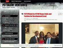 Tablet Screenshot of p3talent.wordpress.com