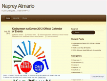 Tablet Screenshot of napreyalmario.wordpress.com