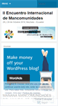 Mobile Screenshot of mancomunidadesencuentrointernacional2.wordpress.com