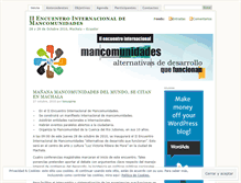 Tablet Screenshot of mancomunidadesencuentrointernacional2.wordpress.com