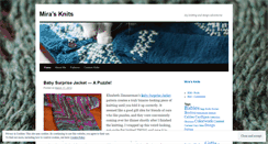 Desktop Screenshot of miraknits.wordpress.com