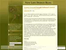 Tablet Screenshot of newlifedesign.wordpress.com