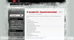 Desktop Screenshot of mannightattrinity.wordpress.com