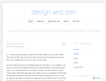 Tablet Screenshot of designanddish.wordpress.com