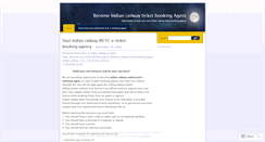 Desktop Screenshot of indianrailwaylicense.wordpress.com