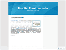 Tablet Screenshot of hospitalfurnitureindia.wordpress.com
