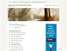 Tablet Screenshot of chocolatecoatedrunner.wordpress.com