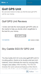 Mobile Screenshot of golfgpsunits.wordpress.com
