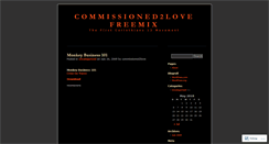 Desktop Screenshot of commissioned2love.wordpress.com