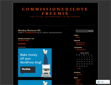 Tablet Screenshot of commissioned2love.wordpress.com