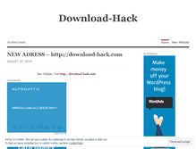 Tablet Screenshot of downloadhack.wordpress.com