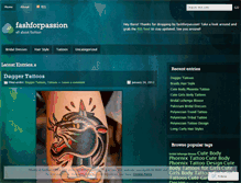 Tablet Screenshot of fashforpassion.wordpress.com