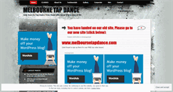 Desktop Screenshot of melbournetapdance.wordpress.com