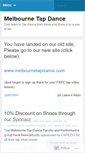 Mobile Screenshot of melbournetapdance.wordpress.com
