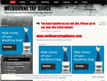 Tablet Screenshot of melbournetapdance.wordpress.com