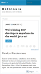 Mobile Screenshot of belicosis.wordpress.com