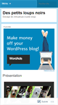 Mobile Screenshot of despetitsloupsnoirs.wordpress.com