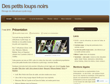 Tablet Screenshot of despetitsloupsnoirs.wordpress.com