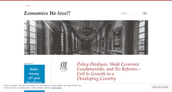 Desktop Screenshot of economicswelove.wordpress.com