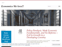Tablet Screenshot of economicswelove.wordpress.com