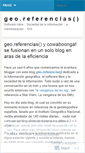 Mobile Screenshot of georeferencias.wordpress.com