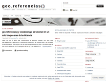 Tablet Screenshot of georeferencias.wordpress.com