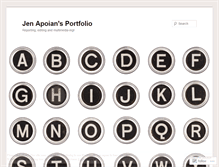 Tablet Screenshot of jenapoianportfolio.wordpress.com