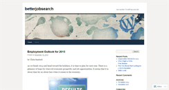 Desktop Screenshot of betterjobsearch.wordpress.com