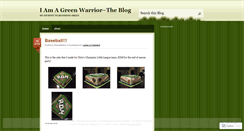 Desktop Screenshot of iamagreenwarrior.wordpress.com