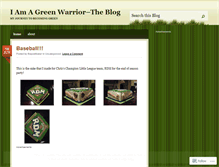 Tablet Screenshot of iamagreenwarrior.wordpress.com