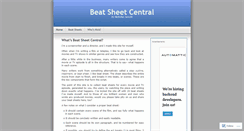 Desktop Screenshot of beatsheetcentral.wordpress.com