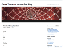 Tablet Screenshot of derektennant.wordpress.com