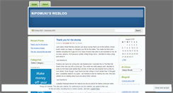 Desktop Screenshot of nipomuki.wordpress.com