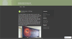 Desktop Screenshot of dedicated2health.wordpress.com