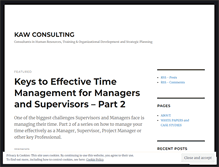 Tablet Screenshot of kawconsulting.wordpress.com
