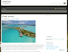Tablet Screenshot of immajetsetter.wordpress.com
