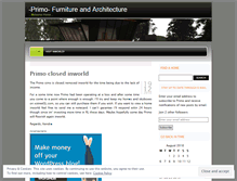 Tablet Screenshot of primofurniture.wordpress.com