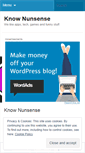 Mobile Screenshot of knownunsense.wordpress.com