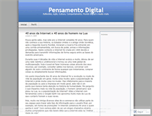 Tablet Screenshot of pensamentodigital.wordpress.com