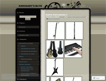 Tablet Screenshot of karogary.wordpress.com