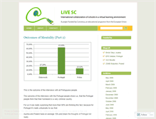 Tablet Screenshot of livesc.wordpress.com
