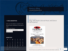 Tablet Screenshot of namiradance.wordpress.com