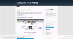 Desktop Screenshot of kunalsachdeva.wordpress.com