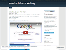 Tablet Screenshot of kunalsachdeva.wordpress.com