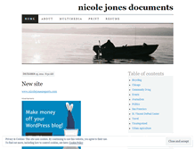 Tablet Screenshot of nicolemjones.wordpress.com