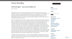 Desktop Screenshot of closerview.wordpress.com