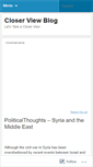 Mobile Screenshot of closerview.wordpress.com