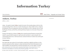 Tablet Screenshot of informationturkey.wordpress.com