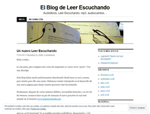 Tablet Screenshot of leerescuchando.wordpress.com